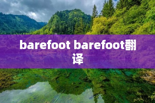 barefoot barefoot翻译