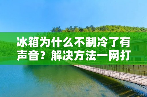 冰箱为什么不制冷了有声音?解决方法一网打尽! 冰箱为什么不制冷了有声音?解决方法一网打尽!