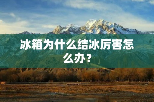 冰箱为什么结冰厉害怎么办？