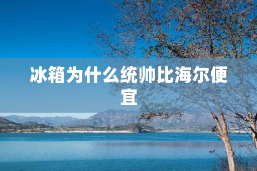 冰箱为什么统帅比海尔便宜 冰箱为什么统帅比海尔便宜