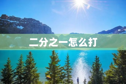 二分之一怎么打