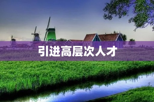 引进高层次人才:为企业注入新活力
