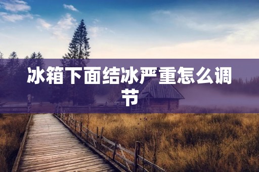 冰箱下面结冰严重怎么调节 冰箱下面结冰严重怎么调节
