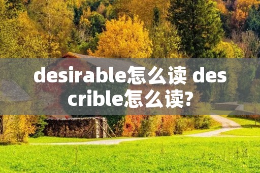 desirable怎么读 describle怎么读?