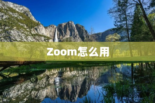 Zoom怎么用