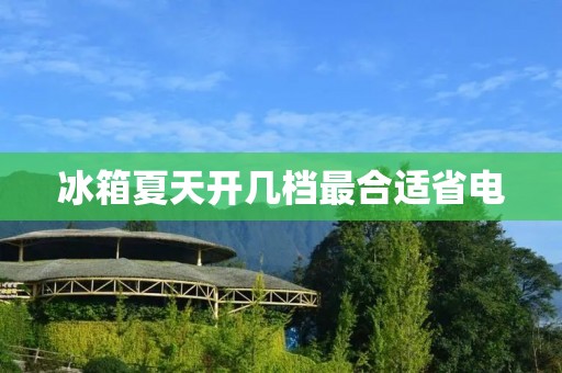 冰箱夏天开几档最合适省电 冰箱夏天开几档最合适省电