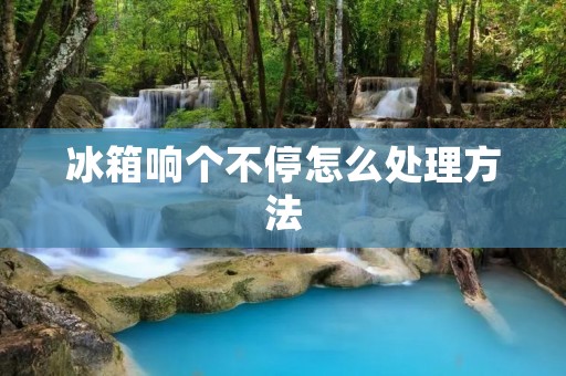 冰箱响个不停怎么处理方法 冰箱响个不停怎么处理方法