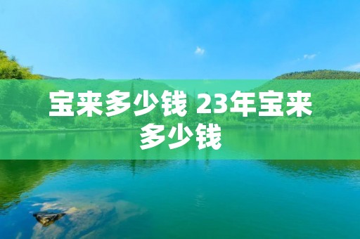 宝来多少钱 23年宝来多少钱
