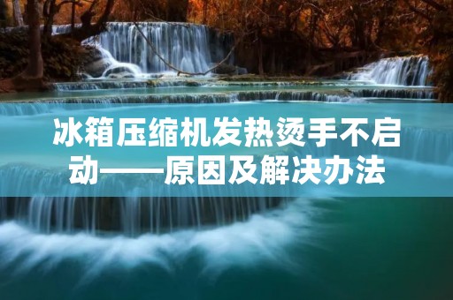 冰箱压缩机发热烫手不启动——原因及解决办法 冰箱压缩机发热烫手不启动——原因及解决办法