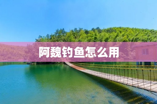 阿魏钓鱼怎么用