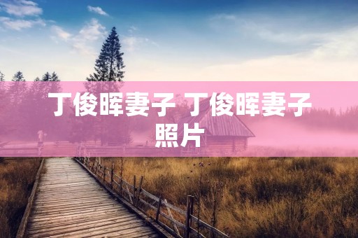 丁俊晖妻子 丁俊晖妻子照片