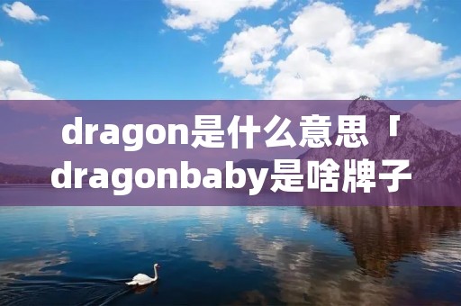 dragon是什么意思「dragonbaby是啥牌子婴儿车」