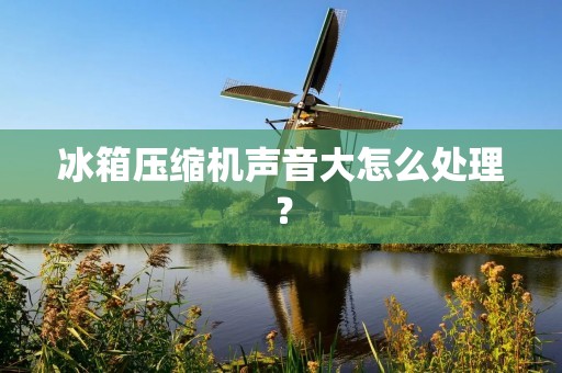 冰箱压缩机声音大怎么处理？