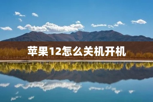 苹果12怎么关机开机