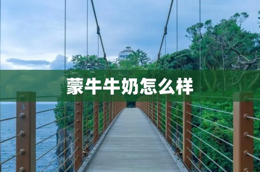 蒙牛牛奶怎么样
