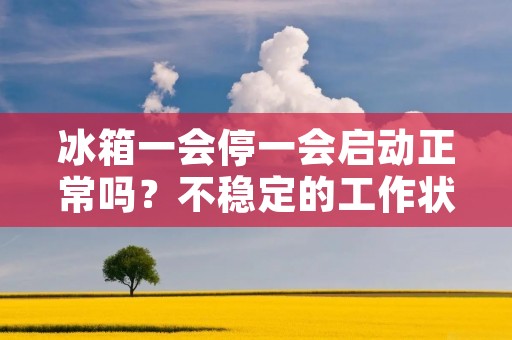 冰箱一会停一会启动正常吗？不稳定的工作状态是否会引发问题？