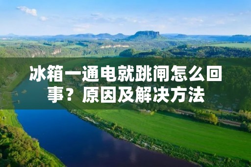 冰箱一通电就跳闸怎么回事？原因及解决方法