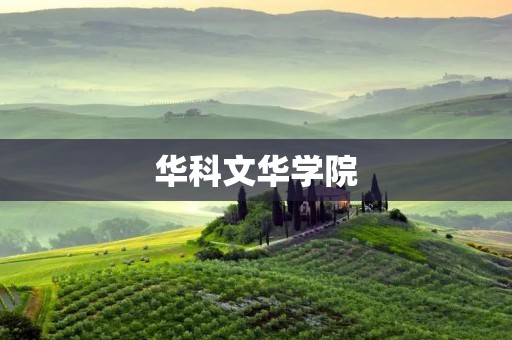 华科文华学院:培养全面发展的未来精英