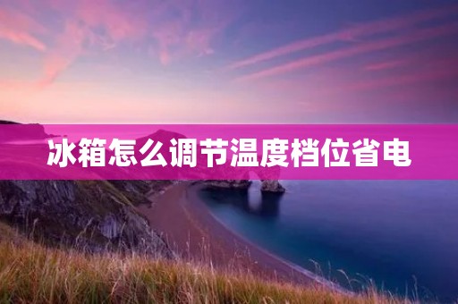 冰箱怎么调节温度档位省电