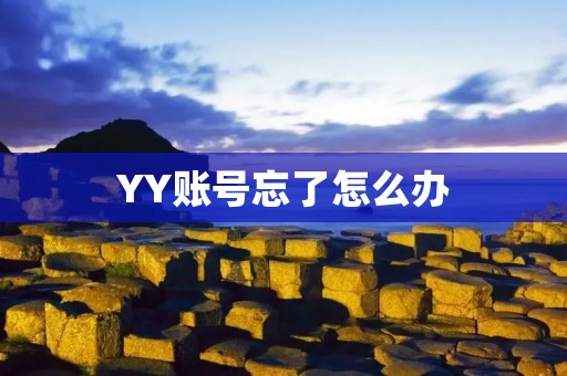 YY账号忘了怎么办