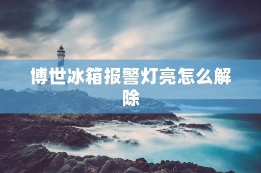 博世冰箱报警灯亮怎么解除 博世冰箱报警灯亮怎么解除