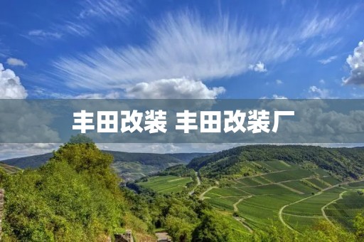 丰田改装 丰田改装厂