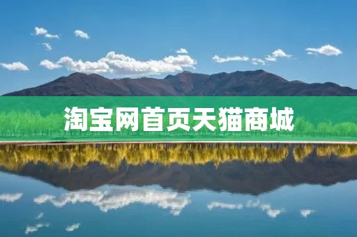 淘宝网首页天猫商城:一站式购物乐趣