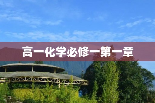 高一化学必修一第一章:化学的基本概念与性质解析