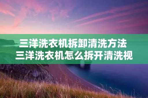 三洋洗衣机拆卸清洗方法 三洋洗衣机怎么拆开清洗视频