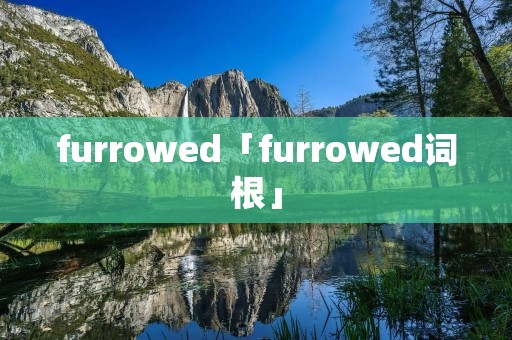 furrowed「furrowed词根」 furrowed「furrowed词根」