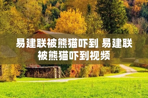 易建联被熊猫吓到 易建联被熊猫吓到视频 易建联被熊猫吓到 易建联被熊猫吓到视频