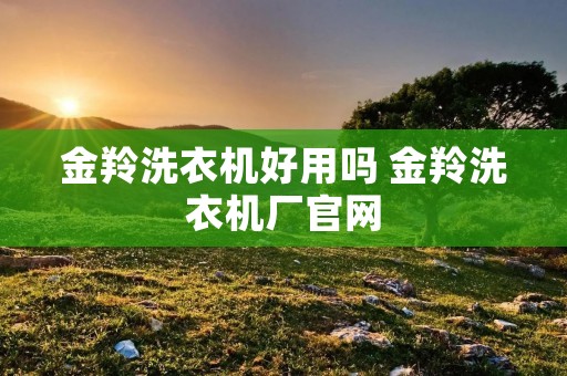 金羚洗衣机好用吗 金羚洗衣机厂官网