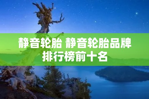 静音轮胎 静音轮胎品牌排行榜前十名