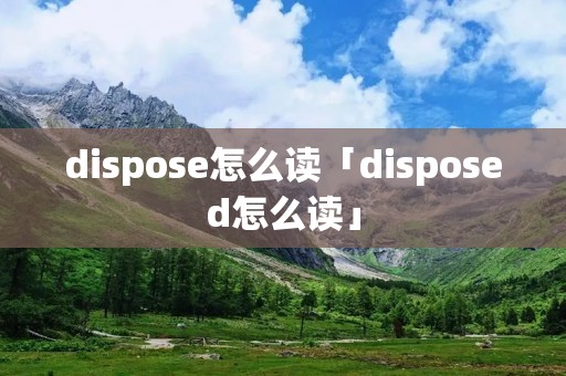 dispose怎么读「disposed怎么读」