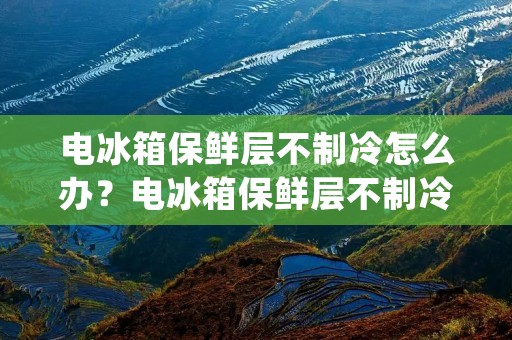 电冰箱保鲜层不制冷怎么办？电冰箱保鲜层不制冷的原因有很多，可能是由于电源故障、温控器故障、冷冻器故障、冷却系统故障等。当我们发现电冰箱保鲜层不制冷时，应该采取一些措施来解决问题。