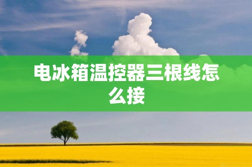 电冰箱温控器三根线怎么接