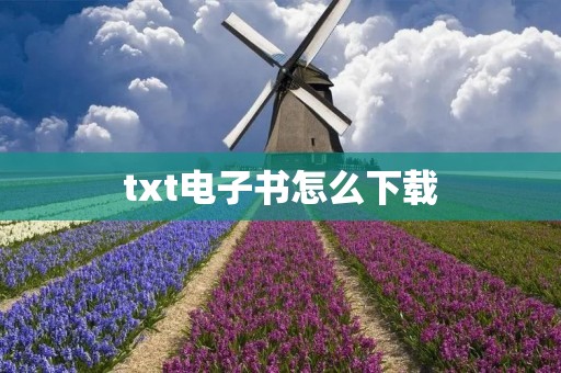 txt电子书怎么下载