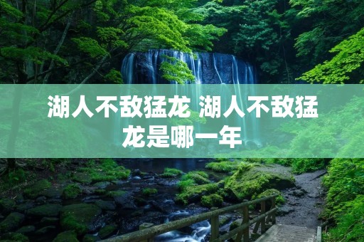 湖人不敌猛龙 湖人不敌猛龙是哪一年