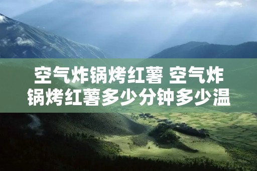 空气炸锅烤红薯 空气炸锅烤红薯多少分钟多少温度