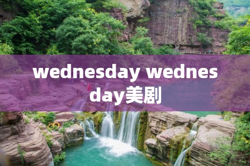 wednesday wednesday美剧