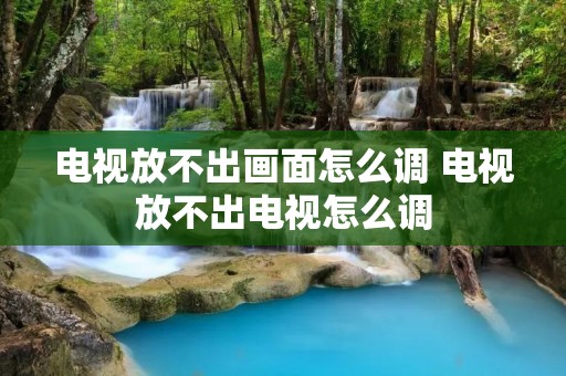 电视放不出画面怎么调 电视放不出电视怎么调 电视放不出画面怎么调 电视放不出电视怎么调