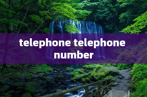 telephone telephone number