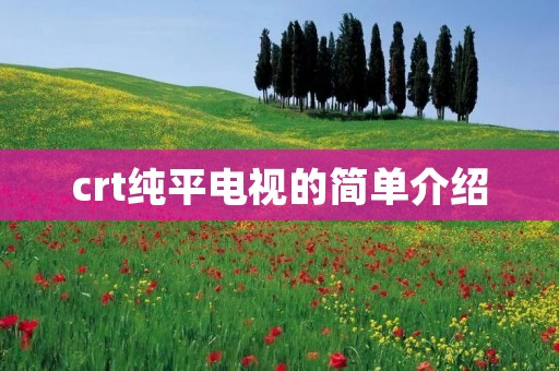 crt纯平电视的简单介绍 crt纯平电视的简单介绍
