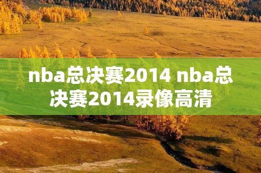 nba总决赛2014 nba总决赛2014录像高清 nba总决赛2014 nba总决赛2014录像高清