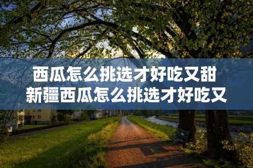 西瓜怎么挑选才好吃又甜 新疆西瓜怎么挑选才好吃又甜