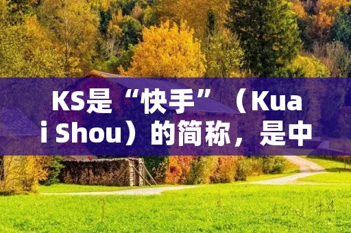 KS是“快手”（Kuai Shou）的简称，是中国一家知名的短视频平台。快手是由一家北京公司开发和运营的，用户可以通过快手APP拍摄、编辑和分享短视频内容。快手在2011年上线，目前已经成为中国最大的短视频社区之一，拥有数亿用户。