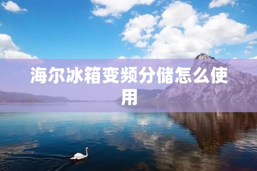 海尔冰箱变频分储怎么使用 海尔冰箱变频分储怎么使用