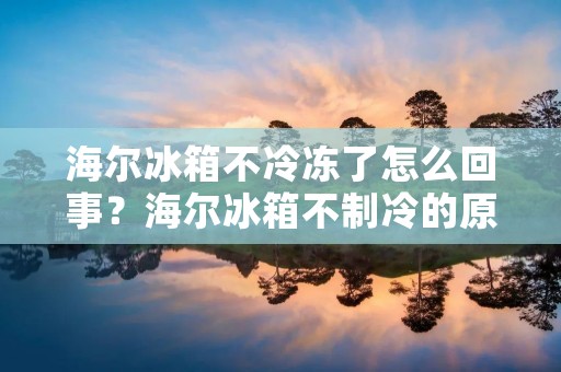 海尔冰箱不冷冻了怎么回事?海尔冰箱不制冷的原因和解决方法