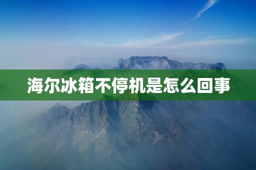 海尔冰箱不停机是怎么回事 海尔冰箱不停机是怎么回事