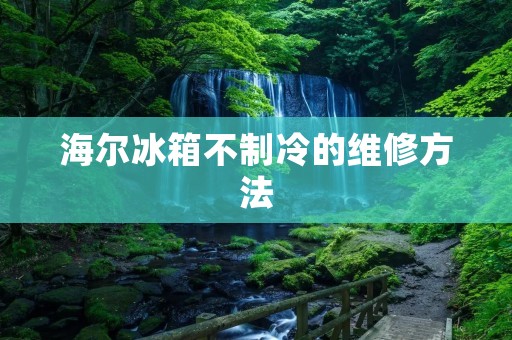 海尔冰箱不制冷的维修方法